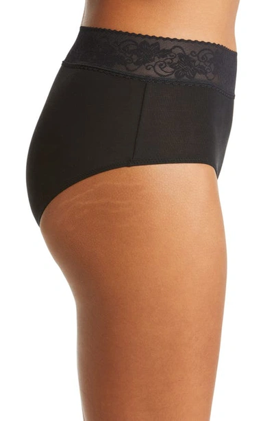 Wacoal Comfort Touch Lace-trim Briefs In Black