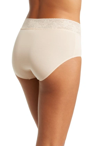 Wacoal Comfort Touch Lace-trim Briefs In Sand