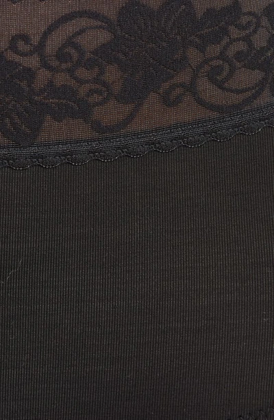 Wacoal Comfort Touch Lace-trim Briefs In Black