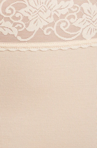 Wacoal Comfort Touch Lace-trim Briefs In Sand