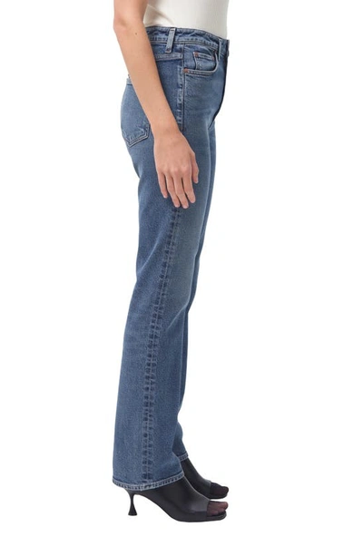 Shop Agolde Valen High Waist Slim Fit Organic Cotton Bootcut Jeans In Prophecy