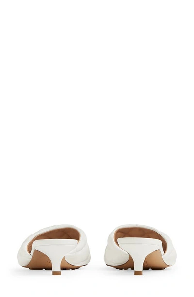 Shop Bottega Veneta Padded Slide Sandal In 9122 Optic White