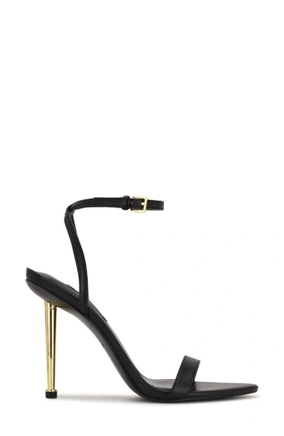 Nine West Women's Reina Almond Toe Stiletto Dress Sandals In Black