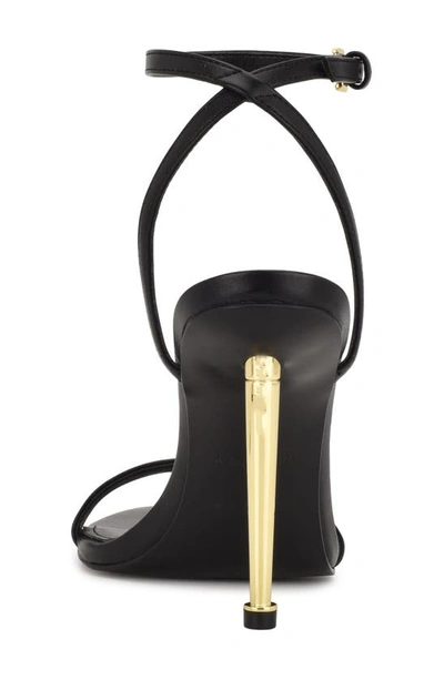Nine West Women's Reina Almond Toe Stiletto Dress Sandals In Black