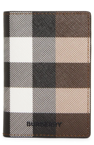 Burberry Men's Checkered Textured Leather Bifold Wallet