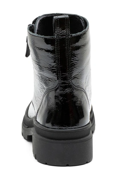 Shop Ara Waterproof Lace-up Boot In Black Patent