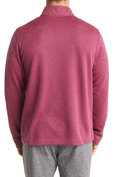 Shop Rhone Quarter Zip Pullover In New Maroon Marle