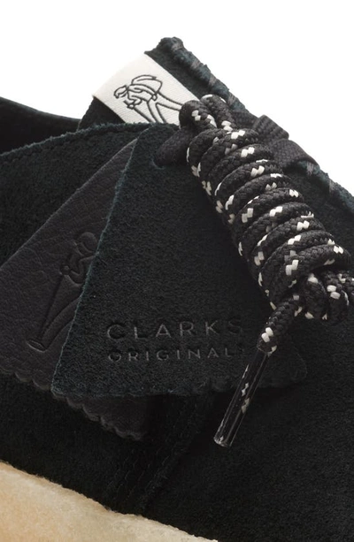 Shop Clarks Originals Trek Cup Sneaker In Black Suede