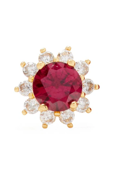 Kate Spade Women's Sunny Goldtone Cubic Zirconia Halo Stud Earrings In Fuchsia