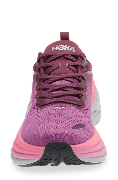 Shop Hoka Bondi 8 Running Shoe In Beautyberry / Grape Wine
