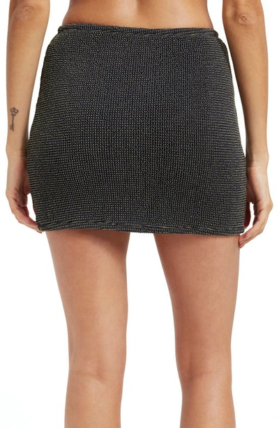 Shop Good American Always Fits Cover-up Miniskirt In Black001