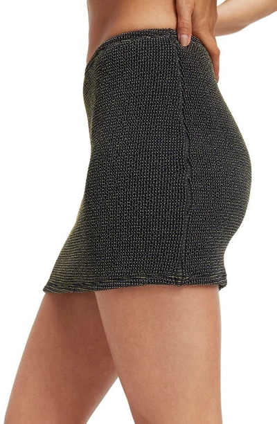Shop Good American Always Fits Cover-up Miniskirt In Black001