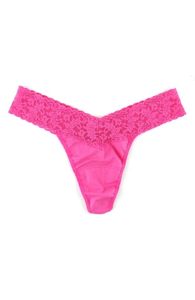 Shop Hanky Panky Low Rise Thong In Wild Pink