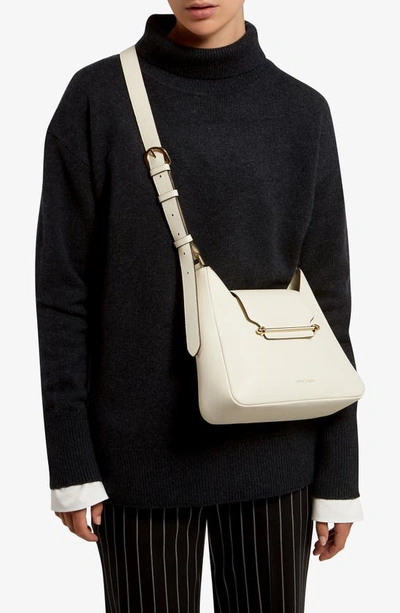 Strathberry Multrees Hobo Leather Shoulder Bag In Vanilla