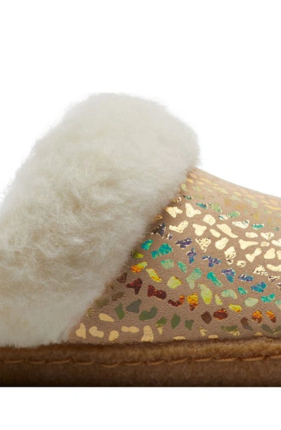 Shop Sorel Kids' Nakiska Ii Faux Fur Slide Slipper In Ceramic