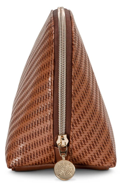 Stephanie Johnson Rosewood Cognac Lola Makeup Bag In Cognac