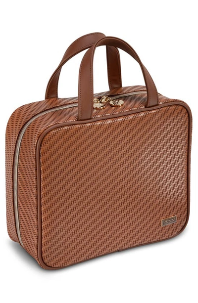 Stephanie Johnson Roseweood Cognac Matha Large Makeup Case In Cognac