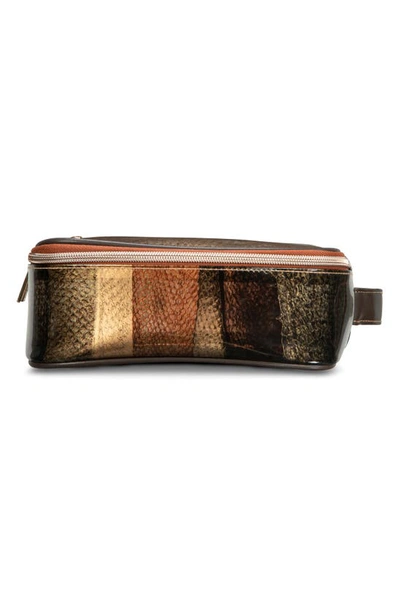 Stephanie Johnson Miami Snakeskin Print Jumbo Makeup Bag In Multi