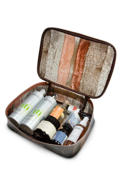 Stephanie Johnson Miami Snakeskin Print Jumbo Makeup Bag In Multi