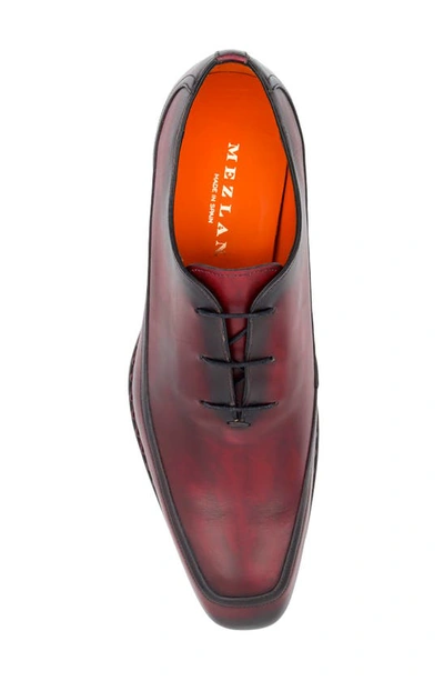 Mezlan Mens Shoes Burgundy Leather Oxford Postdam main image 1