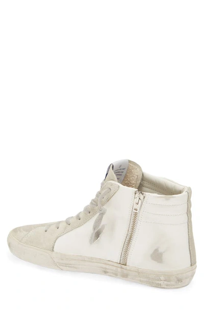 Shop Golden Goose Slide High Top Sneaker In White/ Ice