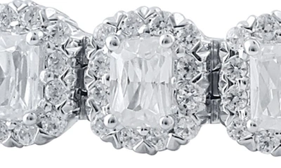 Shop Badgley Mischka Collection 14k White Gold Square Diamond Pavé Bracelet