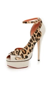 CHARLOTTE OLYMPIA Leopardess Platform Pumps