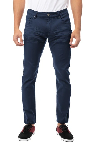 Shop X-ray Xray Classic Twill Skinny Jeans In Navy