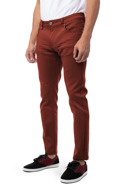X-ray Colored Skinny Jeans In Brick