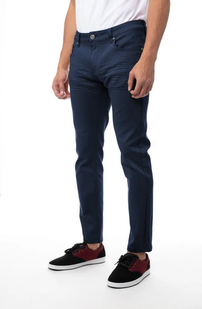 X-ray Colored Skinny Jeans In Navy