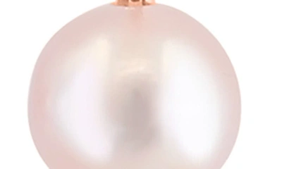 Effy 14k Rose Gold Pink Freshwater 6-6.5mm Pearl Earrings In Pink
