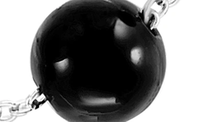 Effy Sterling Silver Onyx Chain Bracelet In Black