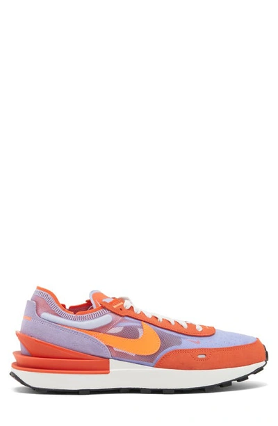 Shop Nike Waffle One Sneaker In Team Orange/ Crimson