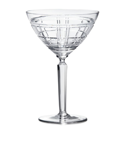 Shop Ralph Lauren Hudson Plaid Martini Glass In Clear
