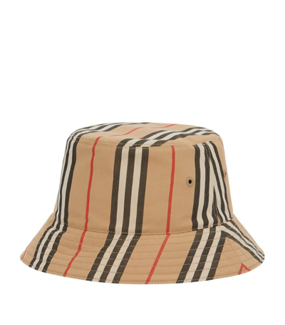 Shop Burberry Reversible Bucket Hat In Neutrals
