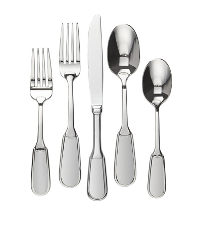 Shop Ralph Lauren Wentworth Stainless Steel 5-piece Cutlery Set In Silver