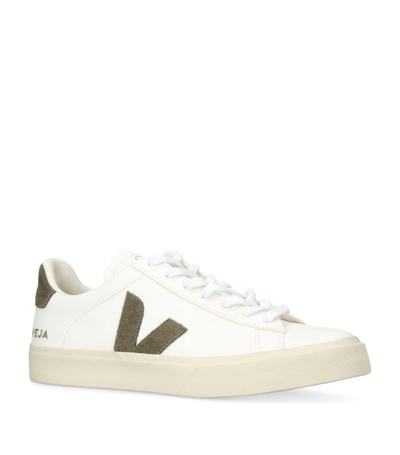 Shop Veja Leather Campo Sneakers In Green