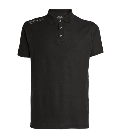 Shop Ralph Lauren Rlx  Cotton Polo Shirt In Black