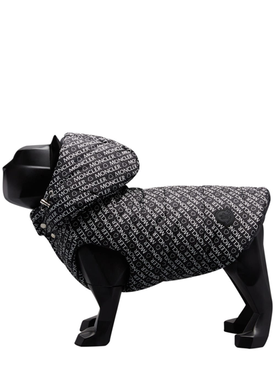 Shop Moncler Genius Moncler - Poldo Dog Couture Logo Print Reversible Dog Gilet In Grey