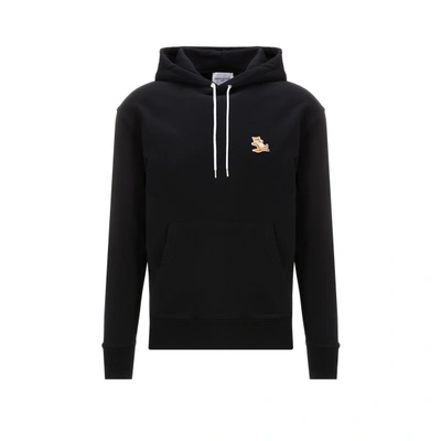 Shop Maison Kitsuné Cotton Hoodie In Black