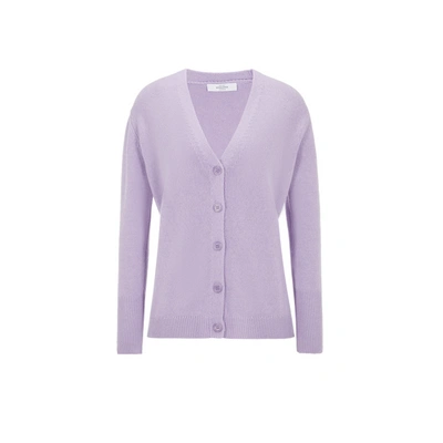 Shop Roseanna Wool-blend Cardigan In Purple