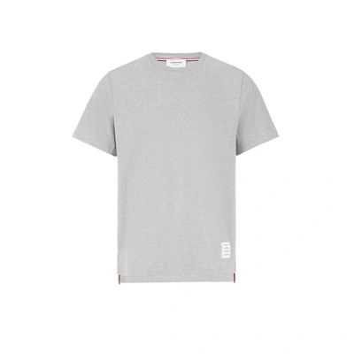 Thom Browne Side Slit Relaxed T-shirt In Grey