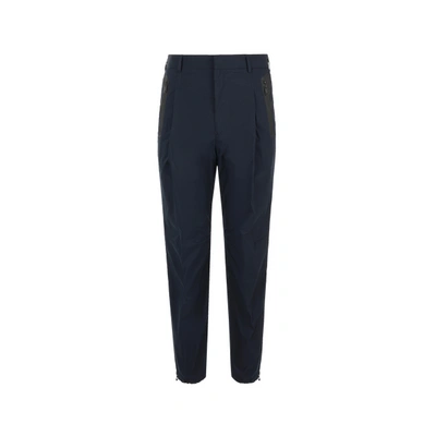 Shop Givenchy Cotton Joggers In Blue