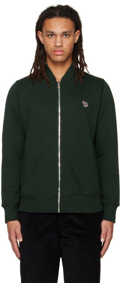 Ps By Paul Smith Green Zebra Bomber Jacket In 39a Green | ModeSens