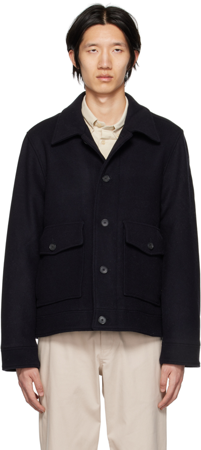 Shop Nn07 Navy Julius Jacket In Navy Blue