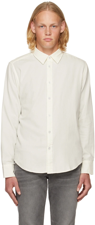 Shop Rag & Bone Off-white 365 Shirt In Marsh