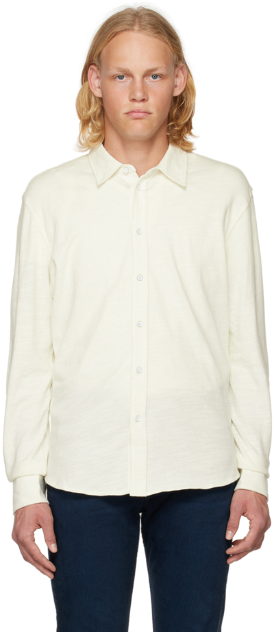 Shop Rag & Bone Off-white Fit 2 Flame Tomlin Shirt In Ivory