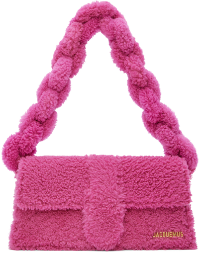 Shop Jacquemus Pink Le Papier 'le Bambidou' Bag In 430 Pink