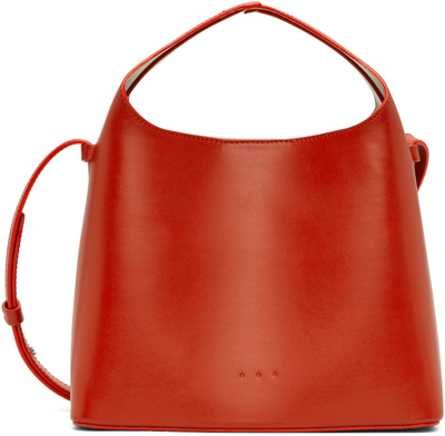 Shop Aesther Ekme Red Mini Crossbody Bag In 187 Bossa