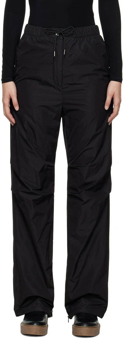 Shop Max Mara Black Agamia Trousers In 032 Black